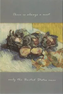 Vincent van Gogh - Red Cabbages and Garlic New 2023 4"x6" Image Card 9809.3 - Picture 1 of 6