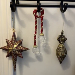 Vtg Christmas Ornaments Set Of 3 - Picture 1 of 4