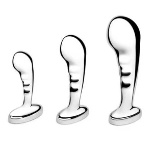 b-Vibe Stainless Steel P-Spot Training Set - Picture 1 of 12