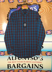 Arrow Mens Wrinkle Free Long Sleeve Shirts Poplin Plaids $19.99 - Picture 1 of 2