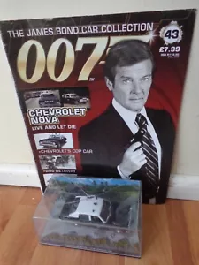 1/43 JAMES BOND 007 CAR COLLECTION - CHEVROLET NOVA LIVE AND LET DIE #43 - Picture 1 of 2