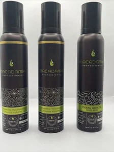 Macadamia Professional Foaming Volumizer Mousse Volume Full Sz 6 oz ea LOT OF 3 - Picture 1 of 2