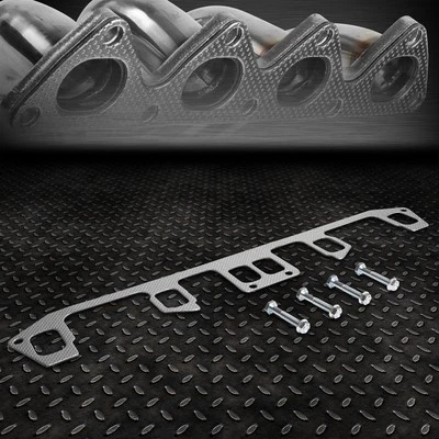 PARA 81-86 JEEP CJ7 CJ5 4.2L L6 ALUMINIO ESCAPE COLECTOR JUNTA CABEZAL CON PERNOS Foto 1 de 4