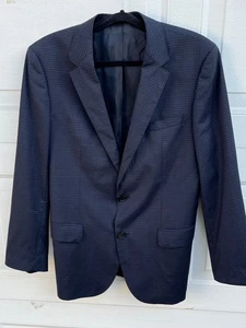 BOSS Hugo Boss Super 130 Sportcoat Blazer Jacke Grau Navy 40R - Bild 1 von 7