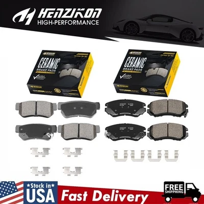 Pastilhas de freio dianteiras e traseiras de cerâmica para Elantra Sonata Tucson Optima Sportage novas. - Imagem 1 de 4