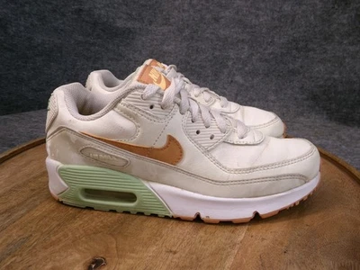 Zapatos Nike Air Max 90 LTR Marfil Pálido/Marrón Ámbar Phantom GS Talla 5Y (CD6864 122) Foto 1 de 4
