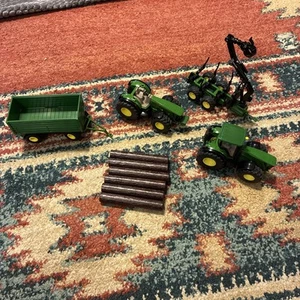 siku 1953, John Deere Tractor with Trailer, 1:50, Metal/Plastic, Green, Multifun - Picture 1 of 24