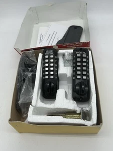 Lockey M210 JB DC Keyless Entry Double Combo Black Mechanical Deadbolt EZ Mount - Picture 1 of 4