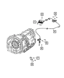 Genuine Mopar Manual Park Release Cable 68282472AF - Picture 1 of 4