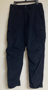 Men's Cargo Pants American Eagle Size S Tall Adj. Elastic Waist Black Pockets - Picture 1 of 24