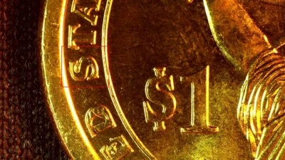 2007-P GEORGE WASHINGTON PRESIDENTIAL  $1 FILLED S REV FROM BANK ROLL 1-100 - Image 1 of 3