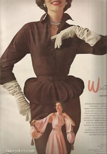 50's Wamsutta Lustercale Ad 1952 - Bild 1 von 2
