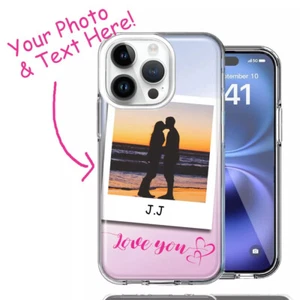 Personalized Custom Photo Case For iPhone 16 15 Pro Max 14 Plus 13 12 11 XR SE - Picture 1 of 26