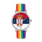 Toff London TLWS-74336 Ladies Serbia Flag Watch
