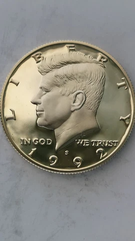1992-S United States Proof Silver Kennedy Half Dollar, DCAM Cover