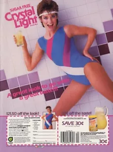1985 Crystal Light Drink Mix 1-seitige MAGAZINANZEIGE - Bild 1 von 1