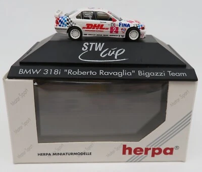 Herpa Ho 1/87 BMW 318i Stw Cup Roberto Ravaglia Bigazzi Team #2 DHL #036665 Caja Foto 1 de 4