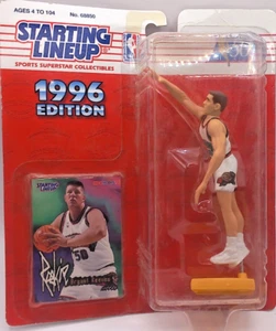 Vancouver Grizzlies Bryant Reeves Startaufstellung 1996 Rookie Figur & Karte NEU - Bild 1 von 4