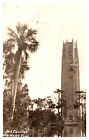 Postcard Bok Singing Tower, Reflecting Pool Lake Wales, Florida Rppc 4376