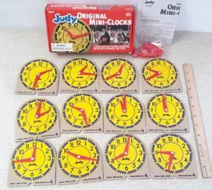 Judy Original Mini Clocks J209041 *Box Of 12 Education Teach Time Grades K - 3 - Picture 1 of 7
