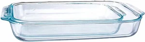 Platos básicos para hornear vidrio oblongo transparente Pyrex 1107101, 2 piezas valor plus... - Imagen 1 de 2
