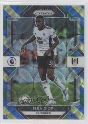 2022-23 Panini Prizm Premier League Choice Blue Yellow & Green Issa Diop #71 - Image 1 of 2