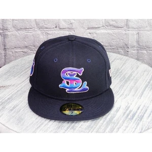 New Era 59Fifty San Diego Padres SD Logo Filled Graphics Fitted Hat Sz 7 1/8 - Picture 1 of 10