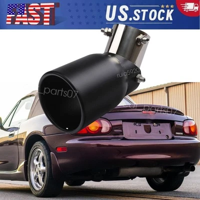 28-54mm Car Rear Exhaust Pipe Tip Tail Muffler Stainless For Mazda MX-5 Miata - Image 1 of 4