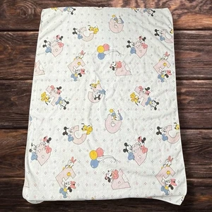 Manta de recepción vintage 1984 Disney Babies Dundee Mickey Baby Friends ABC - Imagen 1 de 5