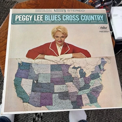PEGGY LEE BLUES CROSS COUNTRY LP 1962 ORIGINAL PRESS Good+ Foto 1 de 4