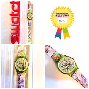 Swatch Lady Neu Damen Byzanthium LG106 1990 Vintage Armbanduhr 90er - Bild 1 von 10