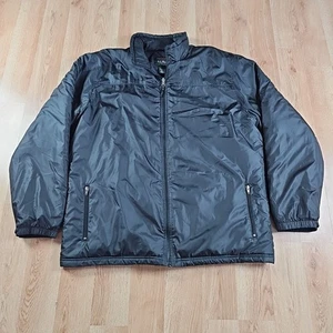 LL Bean Jacket Men’s Size XLT Black Puffer Quilted Grid Full Zip Coat Full Zip - Picture 1 of 7