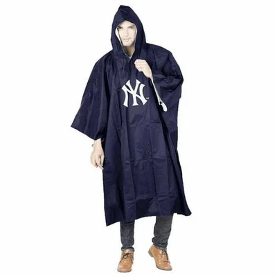 Poncho de lluvia reutilizable de lujo para adultos New York Yankees impermeable bolsa con capucha MLB nuevo Foto 1 de 4
