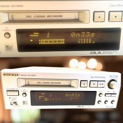 Onkyo MD-105X MiniDisc Recorder Deck 24 bits optique RCA Hi-Fi Audio testé... - Photo 1/4