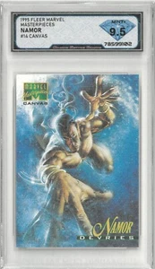 1995 Fleer Marvel Masterpieces NAMOR #14 Canvas 💎 DSG 9.5 Mint+ - Picture 1 of 2