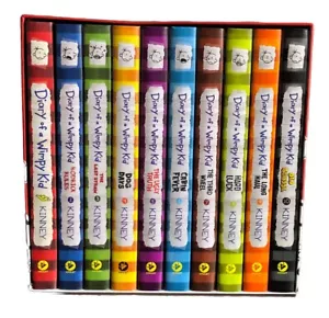 Diary Of A Wimpy Kid Box Of Books 1-10 Ten Hardcover Jeff Kinney EUC - Picture 1 of 5