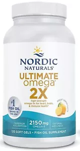 Nordic Naturals Ultimate Omega 2x 2150 mg- 120 Softgels (43,68 EUR/100 g) - Bild 1 von 2