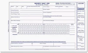 Rediform Driver's Daily Log Book, Carbonless, 5.375 x 8.75 White/Yellow - Picture 1 of 2
