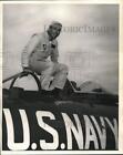 1954 Photo de presse Lieutenant Commandant Richard L. "Zeke" Cormier, aviateur US Navy