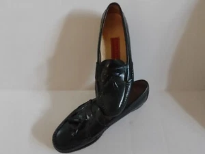 Cole Haan City Cordovan/Black Leather Tassel Loafers, Red Label, Size 10 D - Picture 1 of 12