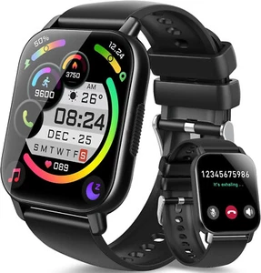 Smartwatch Men Women with Phone Function Wristwatch for iPhone Samsung Huawei - Picture 1 of 7