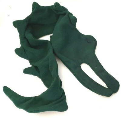 MOLLY AND ROSE NEU Kindergröße Winter weicher Stoff grün Krokodil Schal Kätzchen Unisex Mode