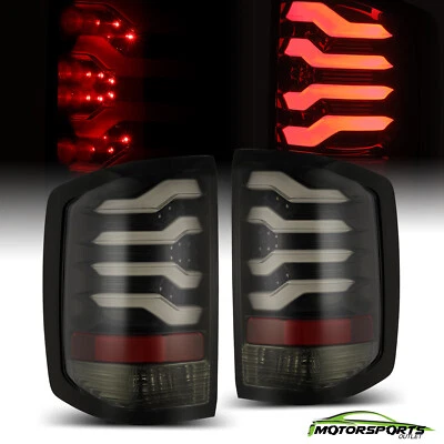 Luces traseras de freno LED negras azabache para Chevy Silverado 1500 2500 3500 2014-2018 Foto 1 de 4