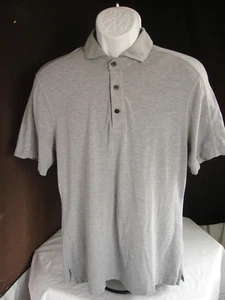 Lululemon Men’s Evolution Solid Gray Poly Blend Vintage S/S Polo Shirt Sz S - Picture 1 of 7