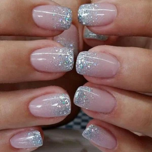 Curvlife 24 Pcs Press on Nails Acrylic Fake Nails with Design Full Cover False N - Picture 1 of 14