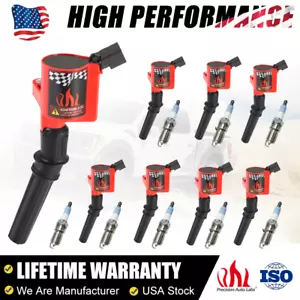 8 Ignition Coils Pack and Iridium Spark Plugs For Ford F-150 4.6L 5.4L DG508 - Picture 1 of 13