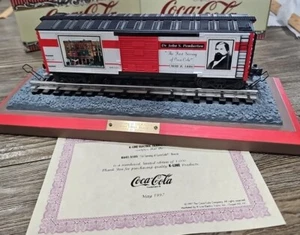 Train Boxcar 1st Serving Of Coca-Cola Limited Ed 0553/3000 With Display 1997 COA - Picture 1 of 11