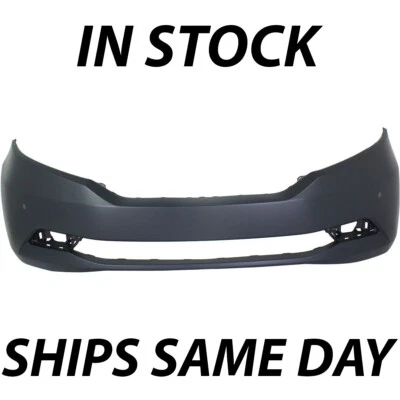 NEW Primered Front Bumper Cover for 2011-2017 Honda Odyssey Touring w/ Park Asst - Image 1 of 4