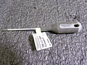 WESTWARD Chrome Vanadium Steel Screwdriver with 4" Shank and T20 Specialty Tip  - Picture 1 of 6