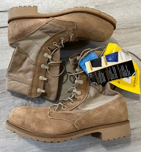 Botas de combate Belleville 200 DES ST clima cálido para hombre talla 6,5 R punta de acero tostado nuevas - Imagen 1 de 5